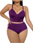 Women Plus Size Lingerie Set Underwire Bra and Panty Sets
