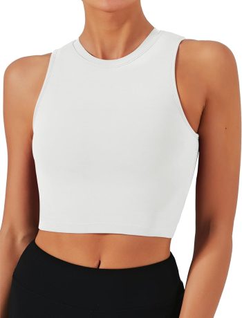 Sports Bras for Women Removable Padded Yoga Tank Tops Sleeveless Fitness Workout Crop Tops