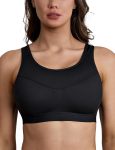 Women's Workout Bra - Adjustable Support Sports Bra with Mesh Back Design Wide Straps Full Elastic Band