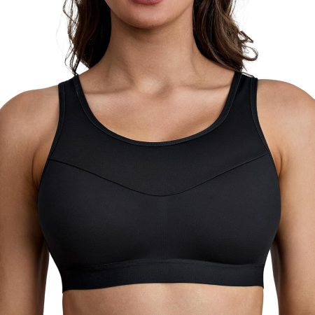 Women's Workout Bra - Adjustable Support Sports Bra with Mesh Back Design Wide Straps Full Elastic Band
