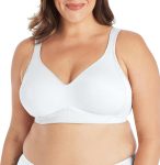 Women Smoothing Wireless Bra, 18 Hour Plus-Size T-Shirt Bras Available, No Show