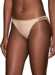 Women  String Bikini Panties, Silky Stretch & Satin Trim